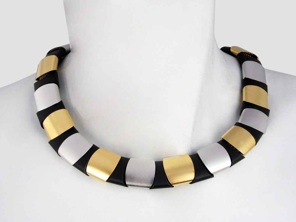 3-Tone Reversible Collar | Erica Zap Designs